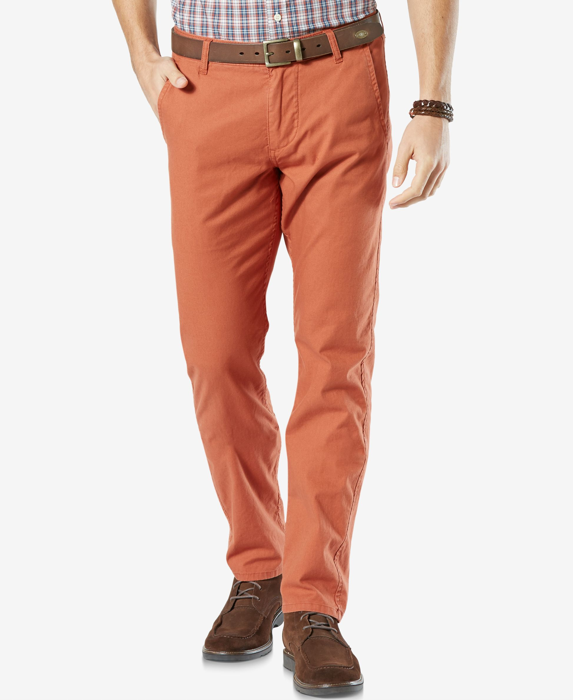 dockers orange pants
